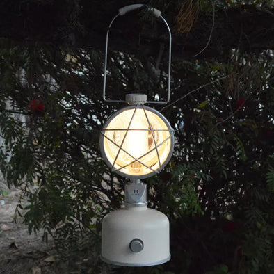 Portable Outdoor camping Lantern, LED rechargeable hanging Lantern-Polar Off White-Taste test sample 1pc